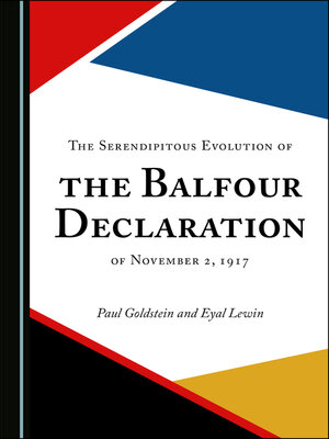 cover image of The Serendipitous Evolution of the Balfour Declaration of November 2, 1917